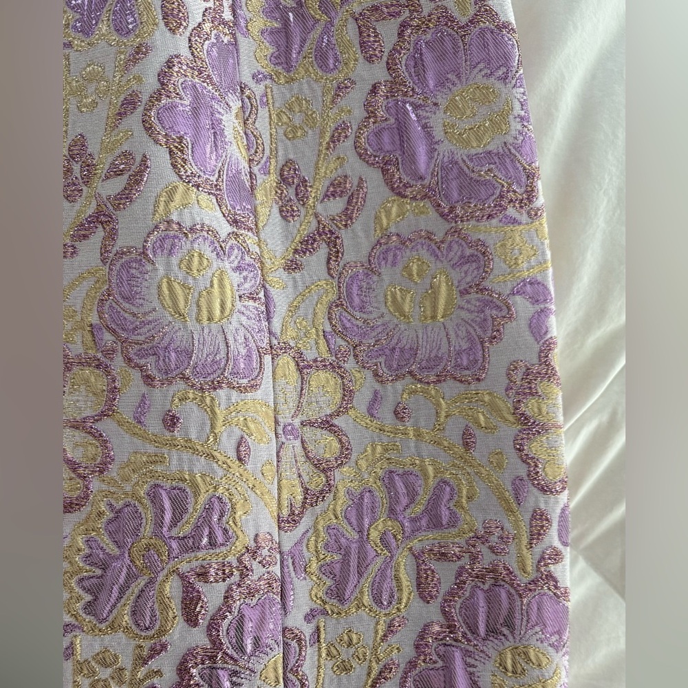 NWT Lily Pulitzer Gail Shift Floral Brocade Dress in Purple and Gold-Sz 4 - Picture 7 of 9